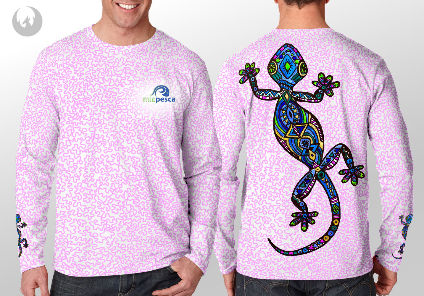 MiaPesca Gecko Shirt Pink