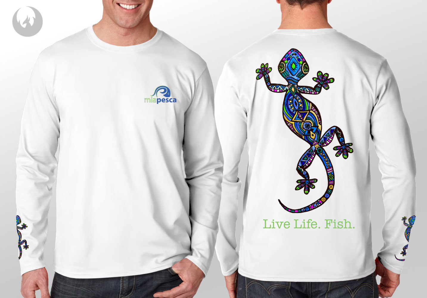 MiaPesca Gecko Shirt White